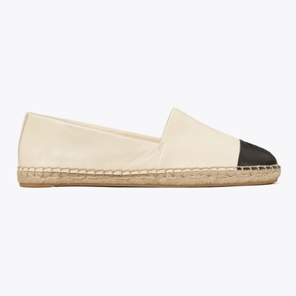 Tory Burch Beige and Black Espadrilles - Picture 3 of 6
